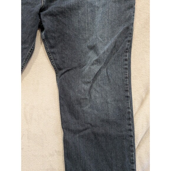 Eddie Bauer Jeans Mens 42x32 Blue Relaxed Fit Straight Leg Flannel Lined Denim - Picture 14 of 16